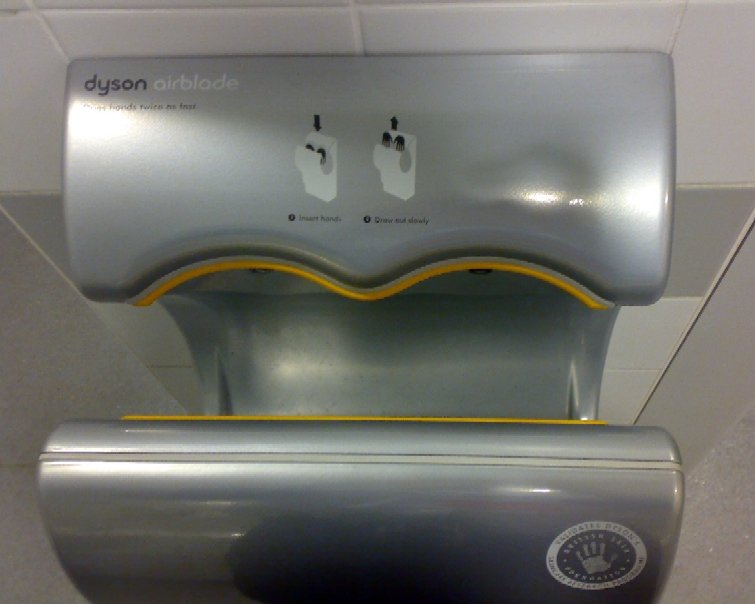 Dyson Airblade hand dryer